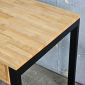 Bàn làm việc gác tủ 140x100cm gỗ cao su HBRT130
