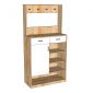 Tủ kệ giày dép 80x35x160cm gỗ cao su KG68117