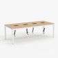 Bàn họp chữ nhật 240x100cm gỗ plywood hệ UConcept HBUC072