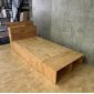 Giường ngủ 120x220cm gỗ cao su có hộc kéo GN68051