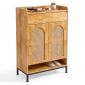Tủ để giày dép 70x35x110cm gỗ cao su KG68122