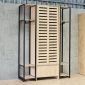 Tủ kệ quần áo 160x55x235cm gỗ plywood khung sắt TQA68093