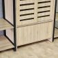 Tủ kệ quần áo 160x55x235cm gỗ plywood khung sắt TQA68093