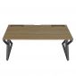 Bàn làm việc có hộp điện 180x80cm gỗ plywood ZD042