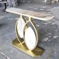 Bàn console 120x30x85cm mặt đá ceramic chân sắt CST086
