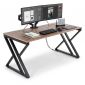 Bàn làm việc có hộp điện 160x70cm gỗ plywood ZD043