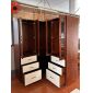 Tủ quần áo góc tường 160x60x160cm gỗ cao su TQA68091