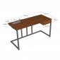Bàn làm việc 140x60cm có ngăn kéo gỗ cao su chân sắt BD68186