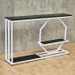 Bàn console 120x25x75cm gỗ cao su khung sắt CST116