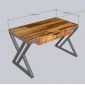 Bàn làm việc 120x70cm gỗ tràm BD68191