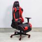 Ghế Gaming chân xoay bọc nệm đỏ GC68039