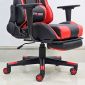 Ghế Gaming chân xoay bọc nệm đỏ GC68039
