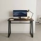 Bàn làm việc đứng StaDesk 130x60cm chân sắt viền cao 105cm STD68018