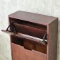 Tủ giày cửa lật 50x20x110cm gỗ cao su KG68124