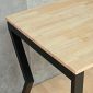 Bàn làm việc 200x60cm gỗ cao su chân sắt hệ Mconcept HBMC032