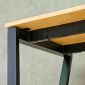 Bàn làm việc 200x60cm gỗ cao su chân sắt hệ Mconcept HBMC032