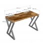 Bàn làm việc có hộp điện 120x60cm gỗ tràm ZD045