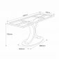 Chân sắt cho bàn ăn 140x80cm sơn tĩnh điện CHB68117
