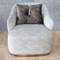 Ghế sofa đơn bọc vải nhung GSD68120