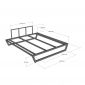 Giường ngủ cho nệm 180x200cm gỗ tràm GN68073