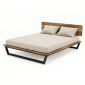 Giường ngủ cho nệm 180x200cm gỗ tràm GN68073
