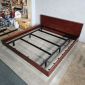 Giường bay VEGAL 160x200cm gỗ cao su chân sắt GN68071