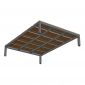 Giường ngủ lắp ráp 140x200x34cm gỗ plywood GN68074