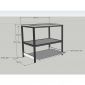 Kệ để hồ thủy sinh 90x60x85cm gỗ plywood KTB68275