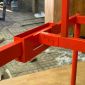 Chân sắt lắp ráp cho bàn họp 120x240cm hệ OMA II sơn tĩnh điện HCOM220