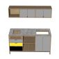 Bộ tủ bếp ngang 160cm gỗ plywood BTB68022