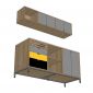 Bộ tủ bếp ngang 160cm gỗ plywood BTB68022