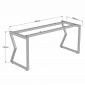 Chân sắt lắp ráp cho bàn 120x60cm hệ KConcept HCKC032