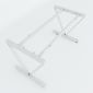 HBVC005 - Bàn làm việc 140x70 VConcept chân sắt lắp ráp