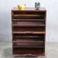 Tủ gỗ để giày 2 ngăn 60x30x82cm gỗ cao su KG68016
