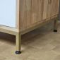 Kệ góc tường gỗ cao su 40x50x160cm - KGT68058