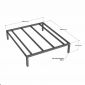 Giường ngủ lắp ráp 170x200x42cm gỗ plywood GN68077