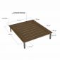 Giường ngủ lắp ráp 170x200x42cm gỗ plywood GN68077