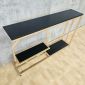 Bàn console 120x25x75cm gỗ cao su khung sắt CST116