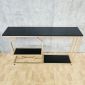 Bàn console 120x25x75cm gỗ cao su khung sắt CST116