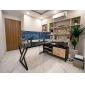 Bàn gác tủ 180x120cm gỗ cao su chân chữ X BD68193