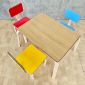 Bộ bàn ghế mầm non gỗ plywood KGD054