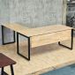 Bàn góc chữ L 170x180cm gỗ cao su hệ Rectang HBRT139
