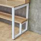 Bàn học liền kệ sách 160x60x155cm gỗ cao su FD68092