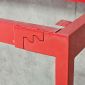 Chân sắt lắp ráp cho bàn 120x50cm hệ Slean HCSL038