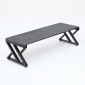 Ghế băng dài 150x52x42cm gỗ cao su chân chữ X GBD077
