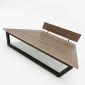 Giường cho nệm 160x200cm gỗ plywood chân sắt GN68072