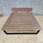 Giường cho nệm 160x200cm gỗ plywood chân sắt GN68072