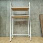 Kệ máy giặt 94x40x180cm gỗ cao su khung sắt KMG68035