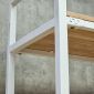 Kệ máy giặt 94x40x180cm gỗ cao su khung sắt KMG68035