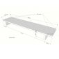 Kệ để màn hình 100x21x10cm gỗ otim phủ veneer sồi MS68026